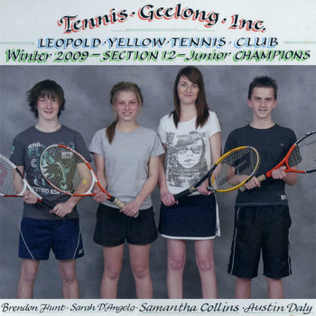 Photograph of tennis players in premiership team
