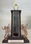 Wooden and plastic trophy with female and male tennis players