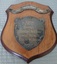 Wooden shield with banner and inner sheild plate