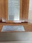 View of sponsorship name plate below names of winners