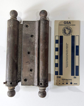Iron double swinging door hinge 