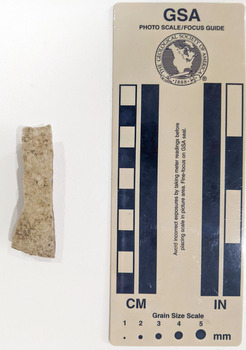 Ceramic shard with cream glazed finish 