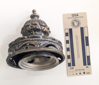 Decorative brass light fitting