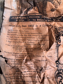 Photo of the pamphlet found in situ at Warracknabeal Court House.