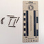 Collection of 9 corroded small-sized nails with a rounded head.