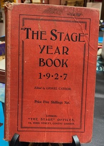 Book, "The Stage" Year Book 1927