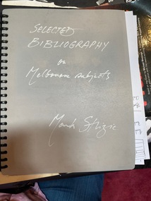 Book, Selected Biblography of Melbourne Subjects