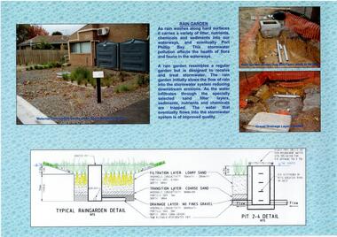 Poster, Rain Water Garden in Croydon illustration