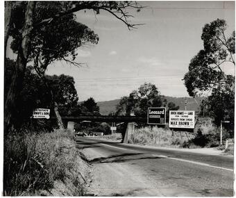 Photograph, Mt Dandenong Road Croydon Old Railway bridge 1967?