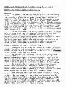 Document, Croydon Conservation Society comments on the revision of Statements of Planning Policy Number 3 & 4