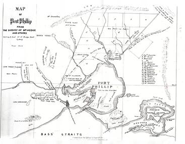 Map, Map of Port Phillip Survey from the Survey of Mr Wedge and others - date unknown