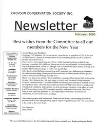 Newsletter, Croydon Conservation Society Newsletter, February 2004