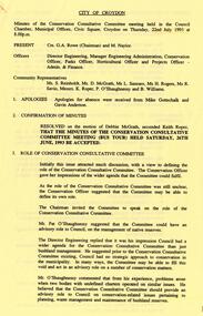 Administrative record, Croydon Conservation Society - meeting minutes - 22nd July 1993