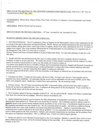 Administrative record, Croydon Conservation Society meeting 8 July 2004 minutes
