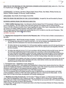 Administrative record, Croydon Conservation Society meeting 8 November 2007 minutes