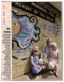 Newspaper, Article 'Still hoping' by Goya Bennett, Journal, 10 December 2002