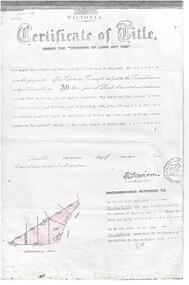 Administrative record, Transfer of title of Cheong Wildflowers Sanctuary Croydon to Mayor, Councillors and Burgesses of Ringwood on 19th of November 1951