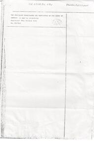 Administrative record, Transfer of title of Cheong Wildflower Sanctuary Croydon to President, Councillors and Ratepayers of Croydon, 28 October 1965