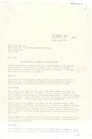 Letter, Objection by residents to re-subdivision of Ruthven Way Ringwood East 1973