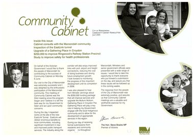 Newsletter, City of Maroondah Community Cabinet Newsletter July 2005