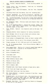 Document, List of historical sights in Ringwood East and map for touring purposes, date unknown
