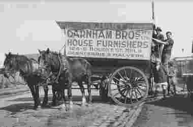 Photograph - Garnham Brothers furniture van, 1920c