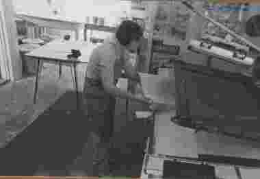 Photograph - Screen printing, Red Letter Press, Brunswick, Tanya McIntyre, 1984