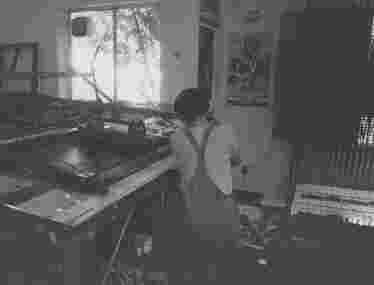 Photograph - Screen Printing, Red Letter Press, Brunswick, Tanya McIntyre, 1984