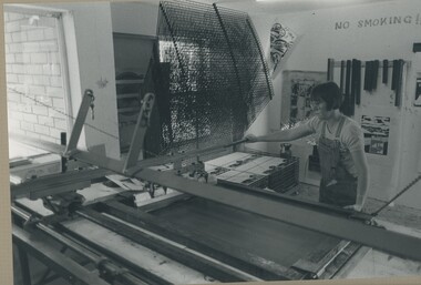 Photograph - Screen Printing, Red Letter Press, Brunswick, Tanya McIntyre, 1984