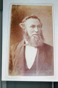 Photograph - Copy photograph. Portrait of a bearded man, probably a middle aged Samuel King, Unknown