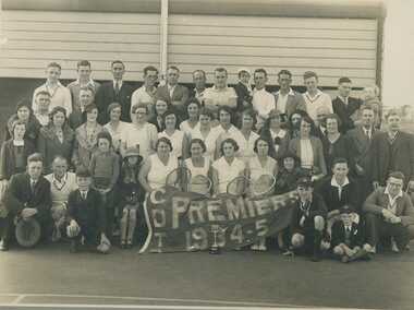 Photograph - Moonee Vale Tennis Club - CTDA Premiers 1934-35
