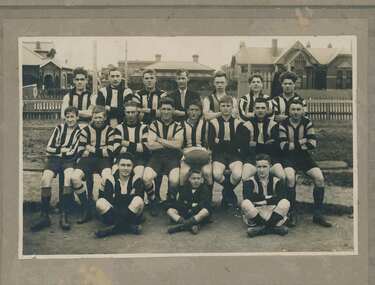 Photograph - Unnamed football team (Brunswick Football Club), 1925