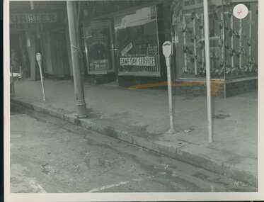 Photograph - Shops in Sydney Road near site of gas explosion, Sep 1958