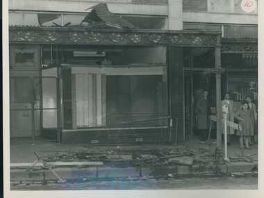 Photograph - Damage caused by gas explosion, Sydney Road, 20 Sep 1958