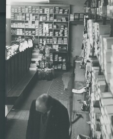 Photograph - Interior view of Swann's Shoe Store, 379 Sydney Road, unknown date