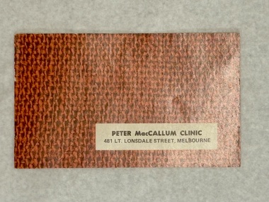 Ephemera (item) - Patient Admissions Booklet, Peter MacCallum Clinic Patient Admissions Booklet