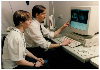 Photograph - Radiotherapy Department - 3D Planning Computer, 1996