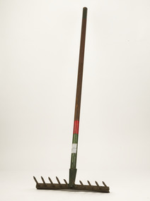Rakut - Fire rake, Unknown FCV District, c 1952