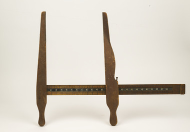 Wooden tree measuring calipers (inches)