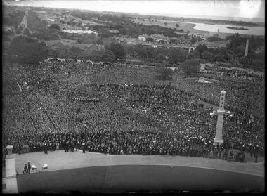 Photograph, Bull, Hugh Jones, 1897-1993, The Multitude before the Shrine at Dedication, 11 November 1934
