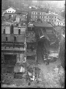 Photograph, Bull, Hugh Jones, 1897-1993, [City buildings under demolition]