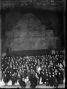 Photograph, Bull, Hugh Jones, 1897-1993, Dawn Ceremony, Anzac Day, Shrine of Remembrance