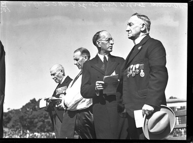 Photograph, Bull, Hugh Jones, 1897-1993, Memorial Service for King George V, MCC