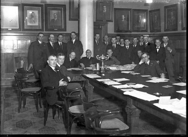 Photograph, Bull, Hugh Jones, 1897-1993, Commercial Travellers' Association, Victoria, Board Room