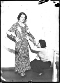 Photograph, Bull, Hugh Jones, 1897-1993, Finishing frocks for Melbourne Cup Day