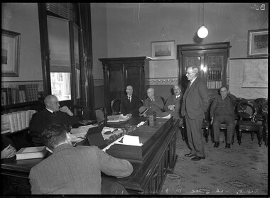 Photograph, Bull, Hugh Jones, 1897-1993, Deputation to Chief Secretary McFarlane