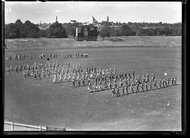 Photograph, Bull, Hugh Jones, 1897-1993, State schoolchildren's display, South Melbourne Cricket Ground