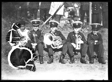 Photograph, Bull, Hugh Jones, 1897-1993, Boy bandsmen