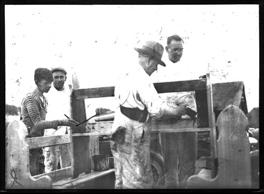 Photograph, Bull, Hugh Jones, 1897-1993, Building operations at Yarraville Imperial Chemicals 1936
