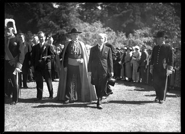 Photograph, Bull, Hugh Jones, 1897-1993, Cardinal MacRory at Convent of Sacre Coeur